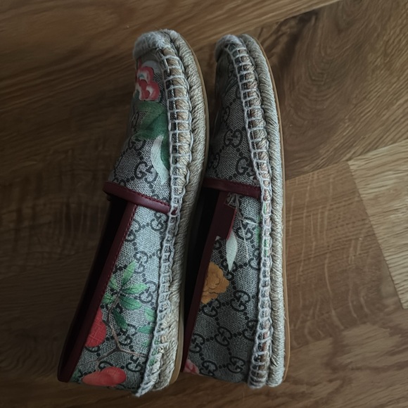 Gucci Beige Gg Tian Espadrilles Flats - Picture 5 of 6